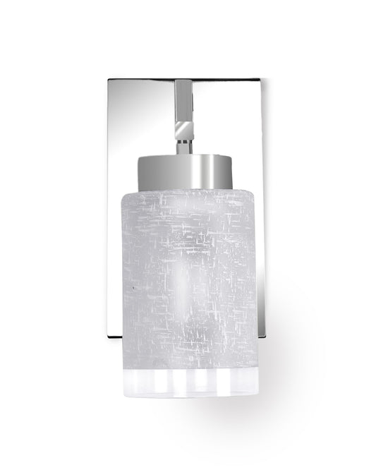 Homesake® Modern Wall Sconce Vanity Lighting Bathroom Lamp Chrome with Frost Glass Shades Wall Mounted Light Fixtures for Bedroom Stairs and Kitchen