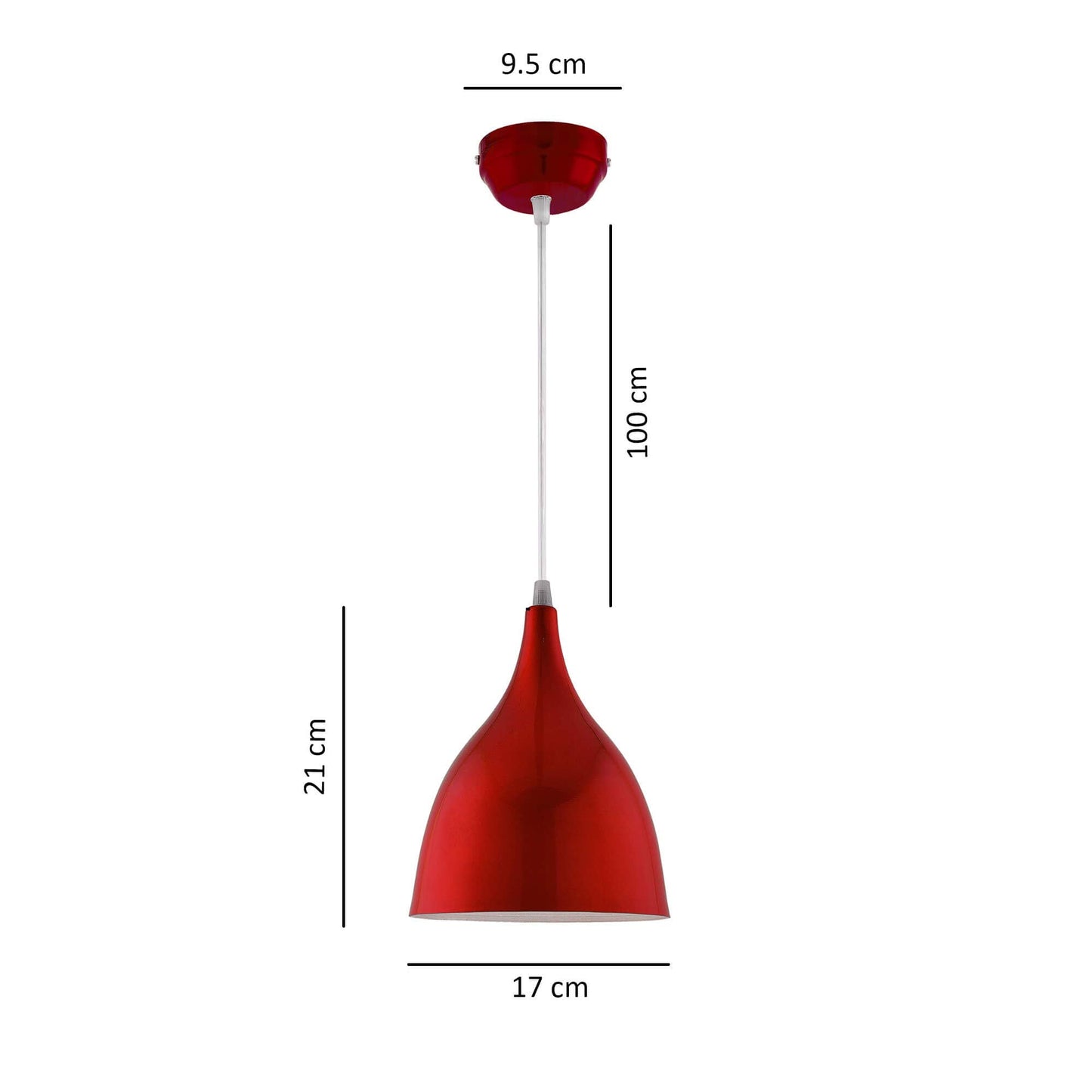 Homesake® Glossy Spining Top Hanging pendant Lamp, Ceiling Light (Red, Spining)