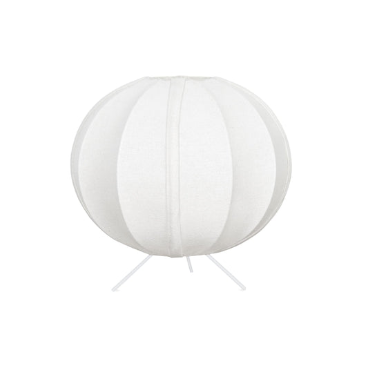Homesake® Traditional Style Design Living Room Silk Fabric Table Lamp for Home and Hotel Decoration Ball Shade Silk Restaurant Table Lamps White