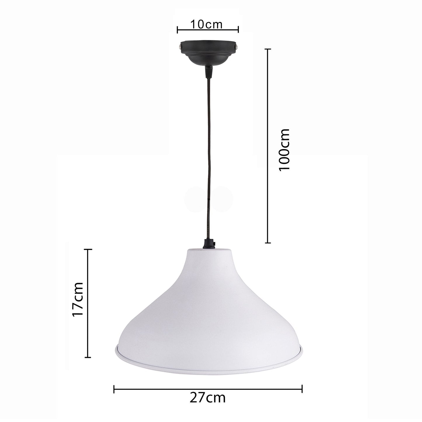 Homesake® Cubist Crown Hanging Black Lamp, Pendant Light, Modern Industrial Hanging Ceiling Lamp for Dining Table, Kitchen Island, Café & Bar