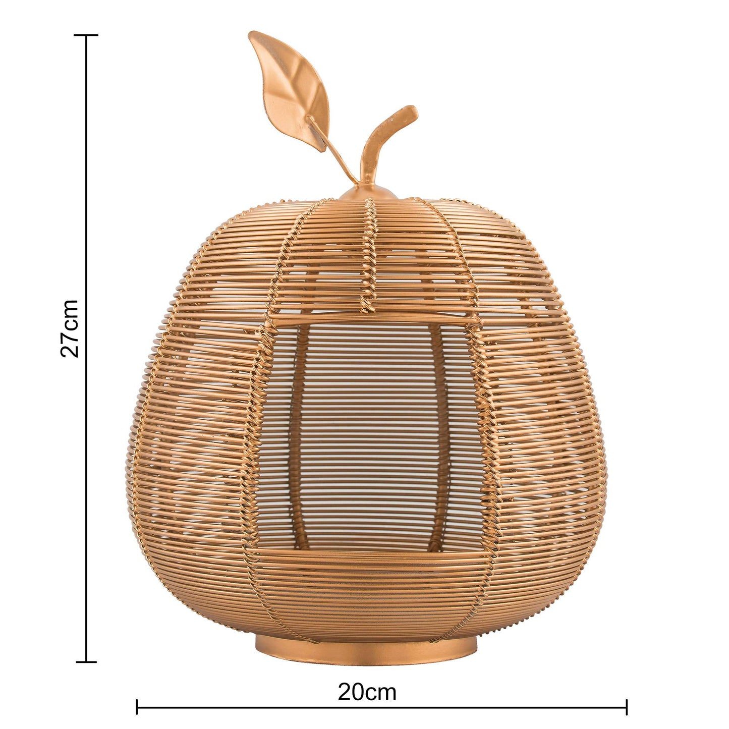 Homesake® Copper Apple Classic Candle Holder, Home Decor, Wedding Accent, Event or Party Centerpiece, Rose Gold