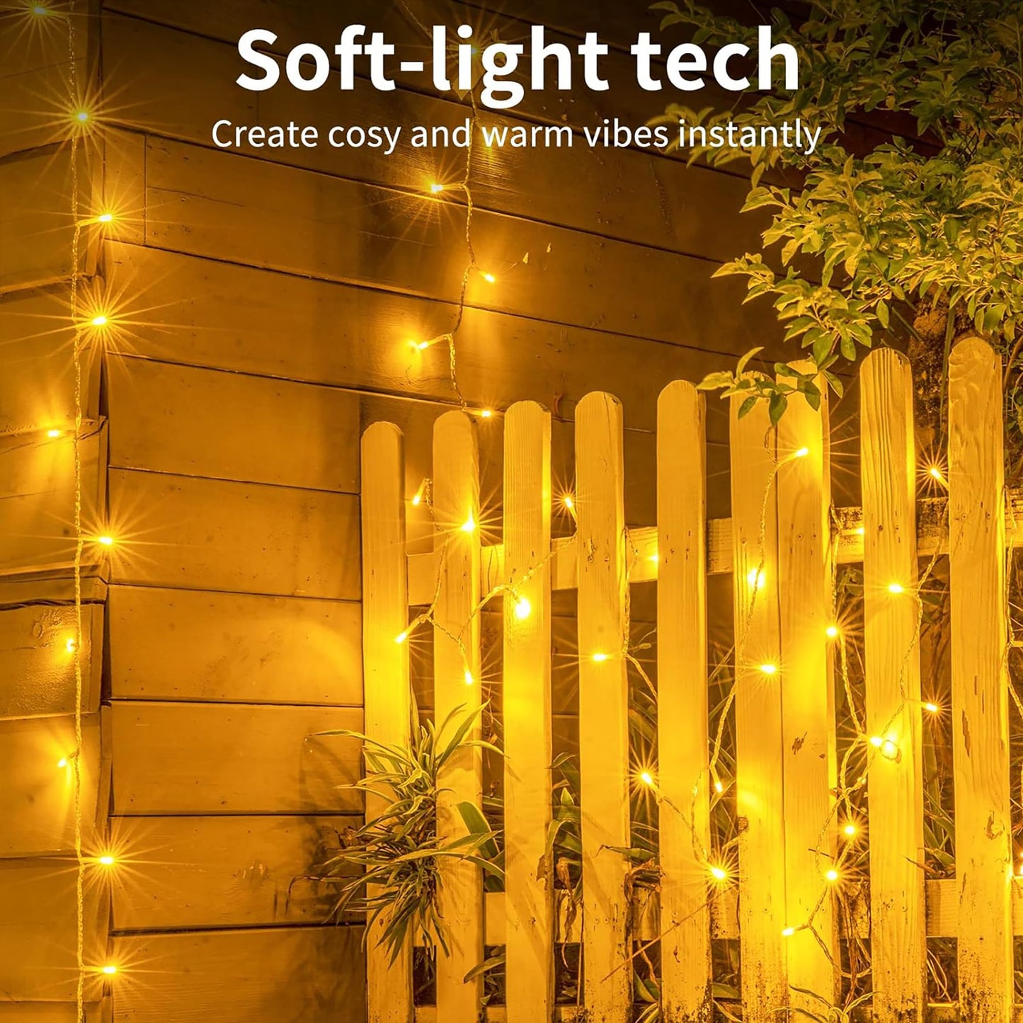 Homesake® 36 Feet Long 40 LED Power Pixel Serial String light Fairy Lights, Plug Sourced, Home & Outdoor light for decoration, Diwali Lights for Decoration Home, festive decor (Pack of 1 Warm White)