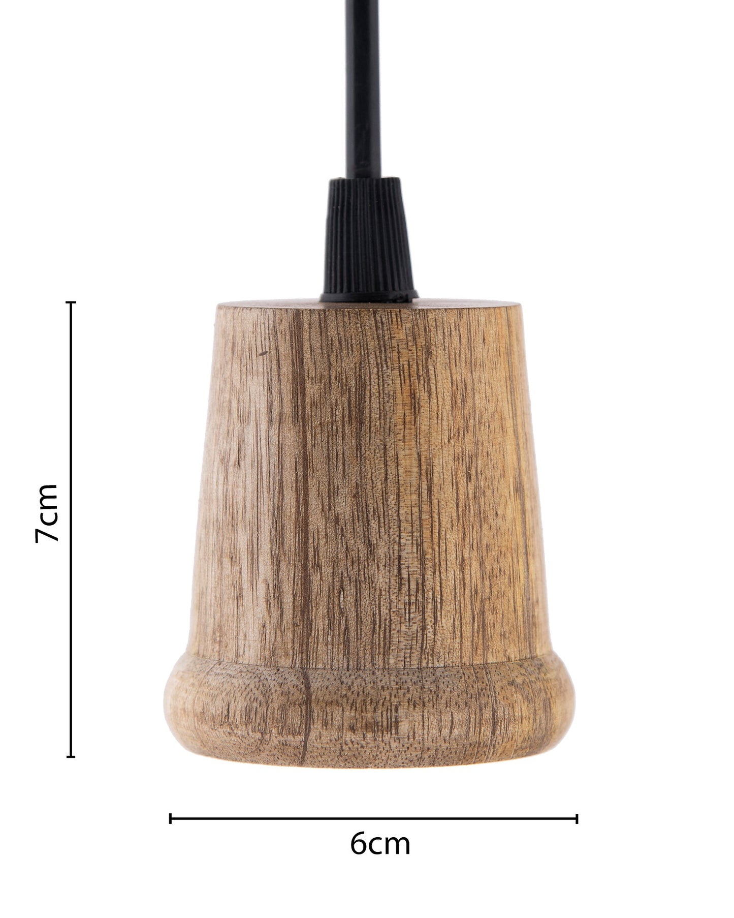 Edison Filament Wooden walnut Taper Bulb Holder, Urban, retro, nordic style, with fixture, Set of 2