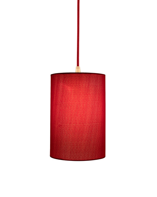 Classic Cylinder Hanging Shade, Hanging Pendant Light with Fixture