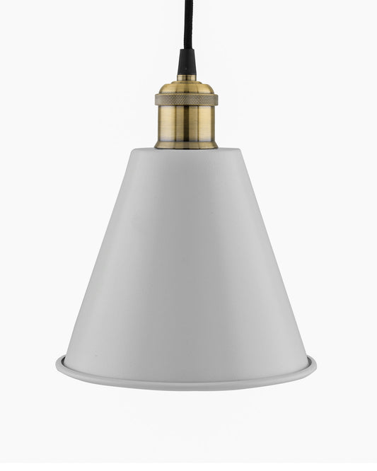 Industrial White Guard Metal Bulb Iron Cone Vintage Hanging Ceiling Pendant Light Edison filament Holder Decorative Lamp Shade, Antique Gold
