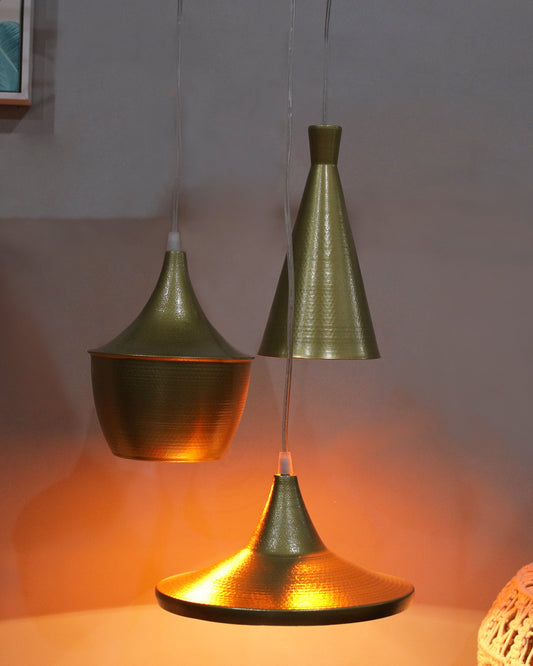 3-Lights Round Cluster Chandelier Modern Medium Tri-Nordic hanging Light, E27 Holder, Decorative, URBAN Retro, Nordic Style, LED/Filament Bulb