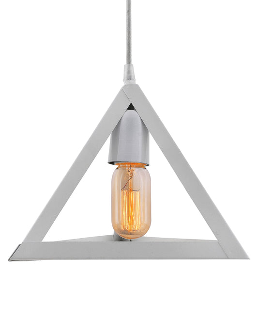 Edison Filament Hanging Triangle 6", E27 Holder, Decorative, White, URBAN Retro, nordic style, LED/filament bulb