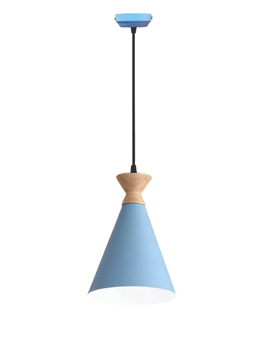 Pendant Lamp Shade for Kitchen Island, Color Metal Minimal Pot Pendant Light Shades, Nordic Wood Bedroom, Living Room, Triangle