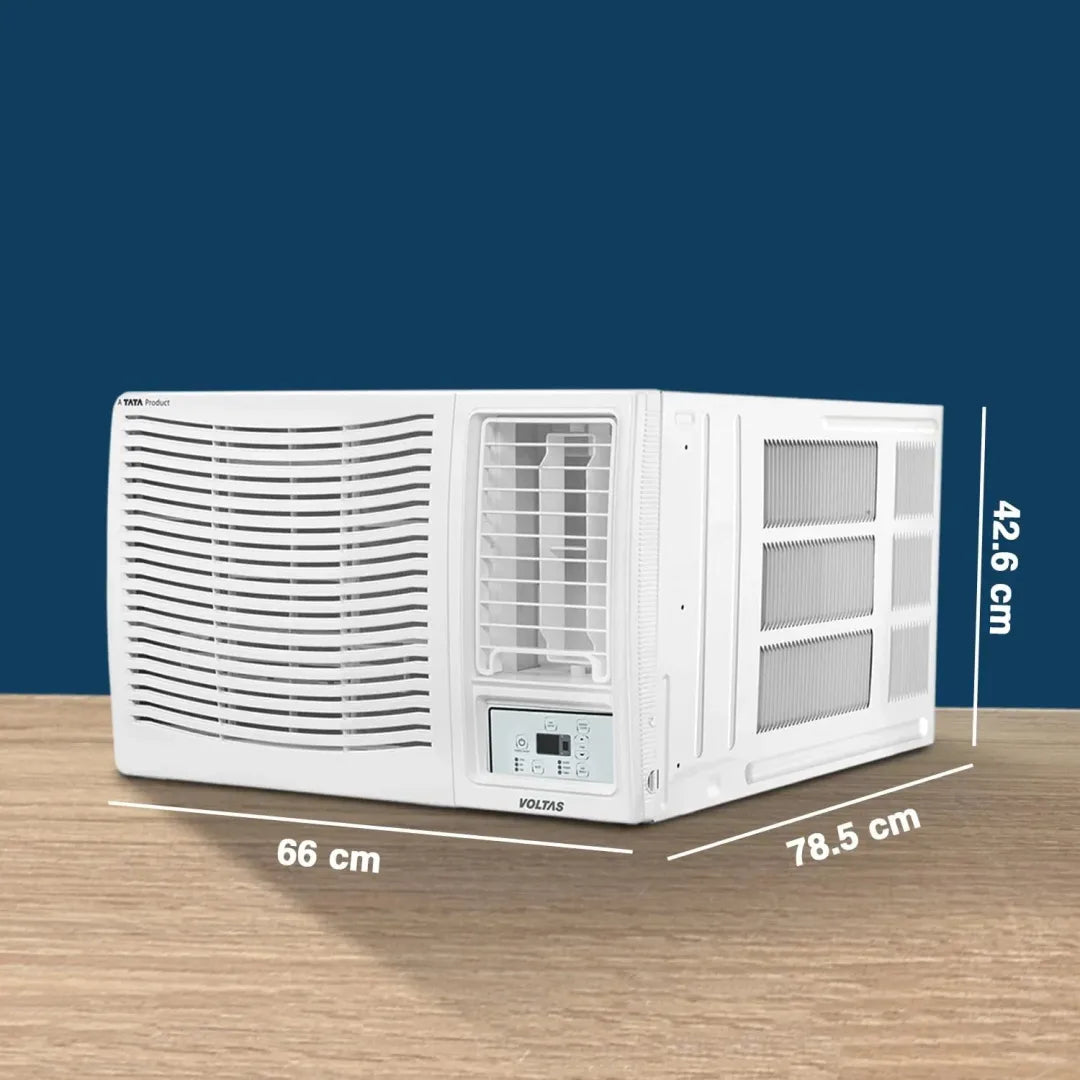 Voltas 1.5 Ton 3 Star Fixed Speed Window AC (Copper, Sleep Mode, Memory Restart Vectra Prism)