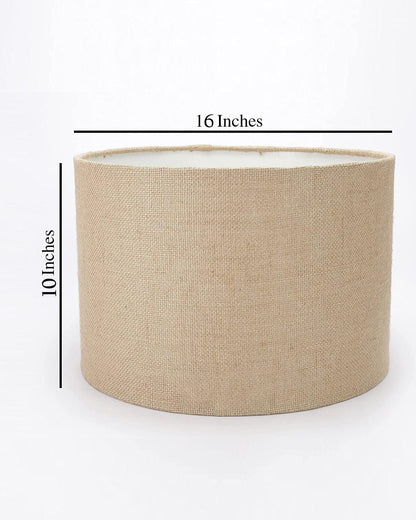 Homesake® 16' Jute Drum Lampshade, for Table and Floor Lamp for Living Room | Corner Lamp for Living Room | Standing Lamp