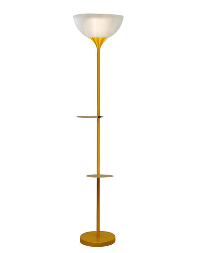 Homesake® Sky Dome Standing Lamps with Acrylic Shade | Modern Floor Lamp for Living Room, Bedrooms, Corner Lamp for Living Room | Standing Lamp (Duo Shelf)