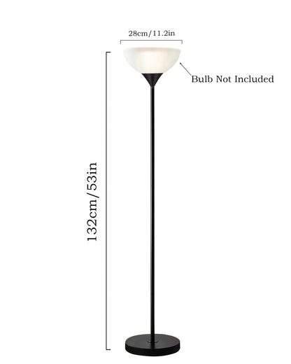 Homesake® Sky Dome Standing Lamps with Acrylic Shade | Modern Floor Lamp for Living Room, Bedrooms, Corner Lamp for Living Room | Standing Lampe (Straight)