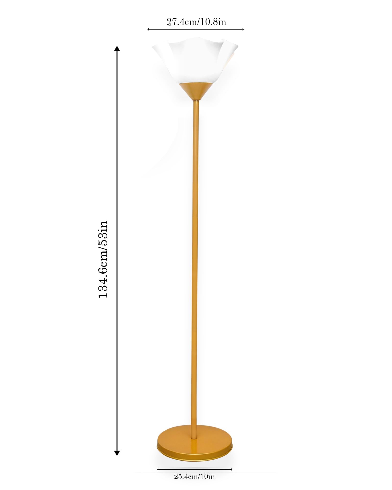 Sky Tulip Standing Lamps with Acrylic Shade,Modern Floor Lamp for Living Room, Bedrooms, Office  Straight