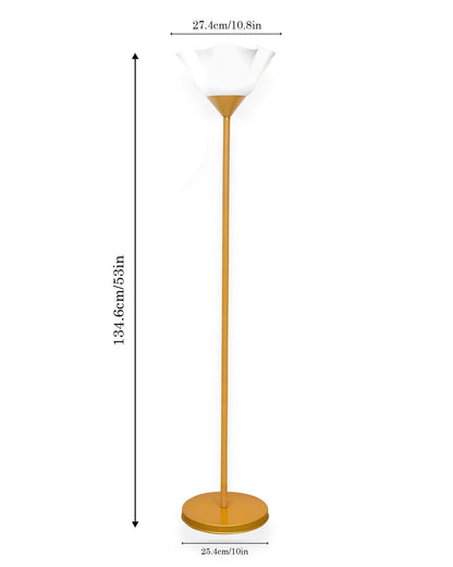 Sky Tulip Standing Lamps with Acrylic Shade,Modern Floor Lamp for Living Room, Bedrooms, Office  Straight