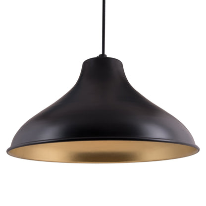Homesake® Cubist Crown Hanging Black Lamp, Pendant Light, Modern Industrial Hanging Ceiling Lamp for Dining Table, Kitchen Island, Café & Bar