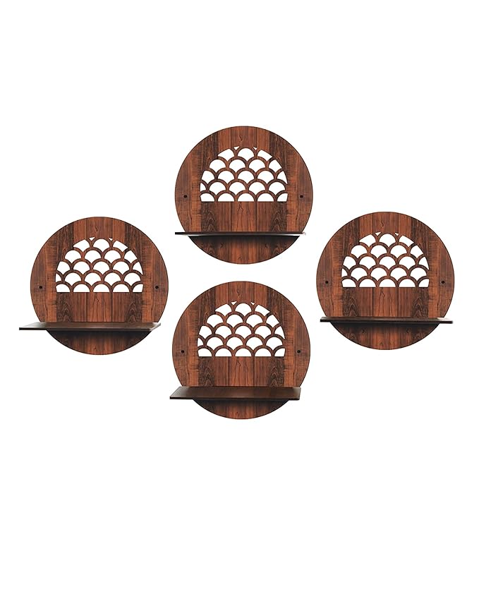 Wall Planters,Modern Succulent Planter Wood MDF Hanging Planter for Herb,Small Cactus Perfect for Balcony, Room and Patio Decor,set of 4