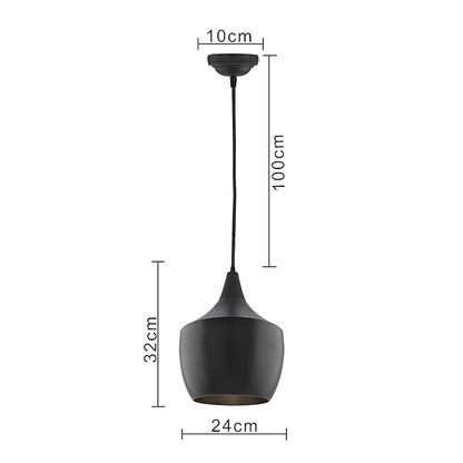 Modern Hanging Light, E26/27 Nordic pendant lamp, Pear Shaped kitchen, bedroom, living room ceiling lamp