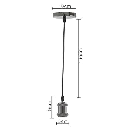 E26/ E27 Industrial Light Hanging Vintage Edison Pendant Lamp Metal