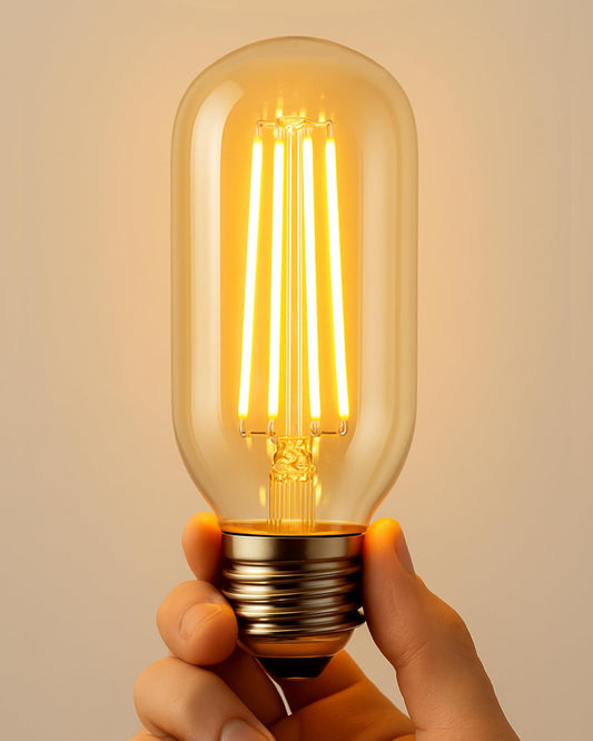 Homesake® Tubular, Radio Edison Tungsten Filament Vintage Antique Light Bulb E27 T45, Squirrel Cage, Energy Saving Light Bulb for Home, Office & Living Room, (Set of 1)