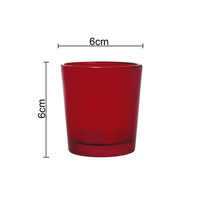 Homesake® Glass Candle Holder Stand With Candle, Pack of 10