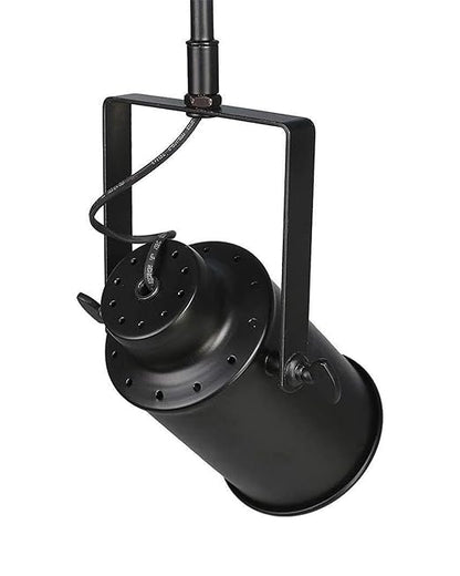 Industrial 3-Light Track Lighting Kit, Black Flush Mount Wall/Ceiling Spot Lights Fixture, Directional Ceiling Light for Kitchen,Dining Room, Living Room, Hallway, Bathroom, Cabinet