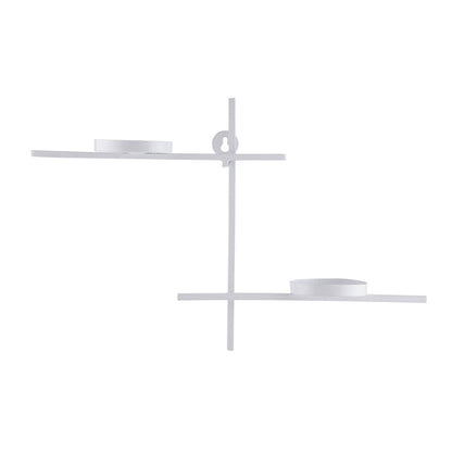 Homesake® White Scorching Ladder with Pair of Votive Green Wall Hanging Candle Tealight Holder, Set of 2