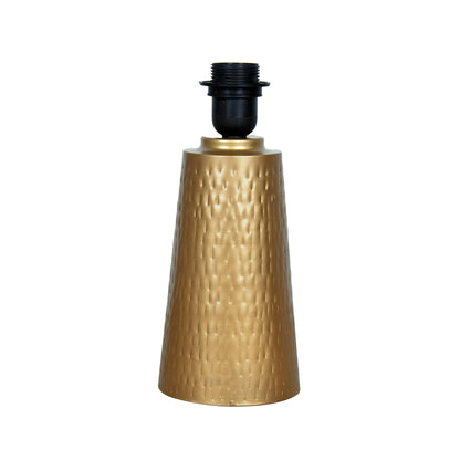 Homesake® Golden Hammered Metal Cone Table Lamp Modern Contemporary Bedside Desk Nightstand Lamp for Bedroom Living Room Office College Bookcase