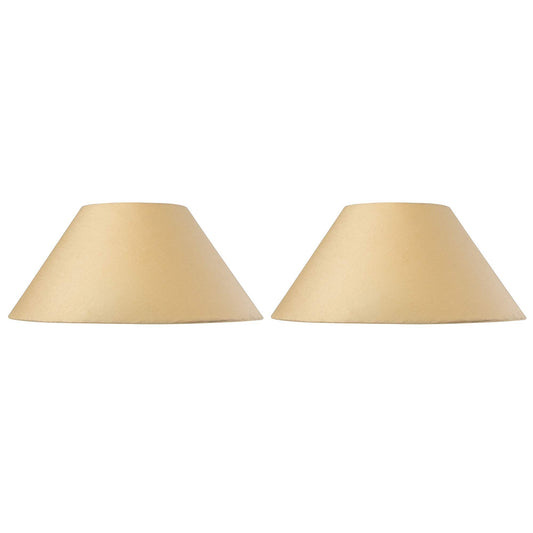 Homesake® Classic Golden Cone Cotton Shade, set of 2 (For E27, E14 and B-22 base)
