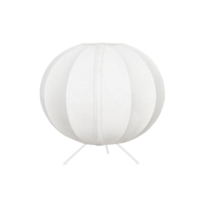 Homesake® Traditional Style Design Living Room Silk Fabric Table Lamp for Home and Hotel Decoration Ball Shade Silk Restaurant Table Lamps White