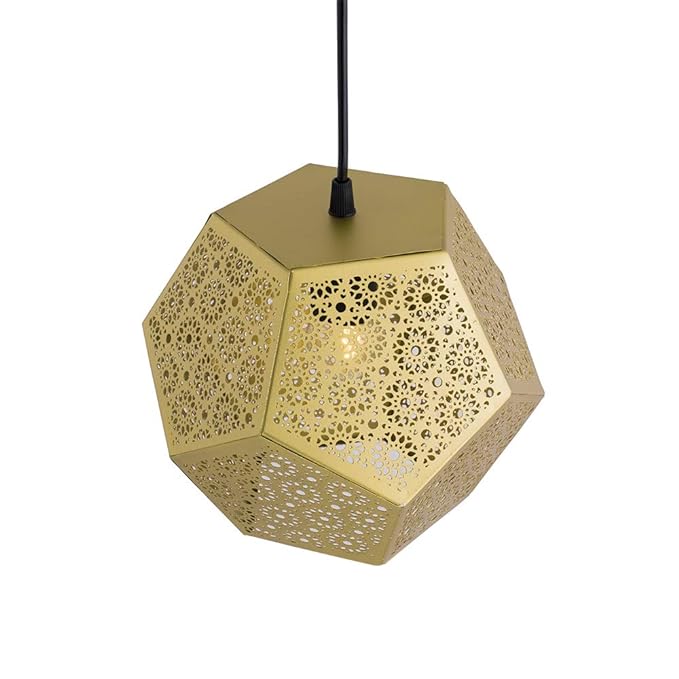 Cubist Hexagon Moroccan Hanging Light, Pendant Ceiling Light