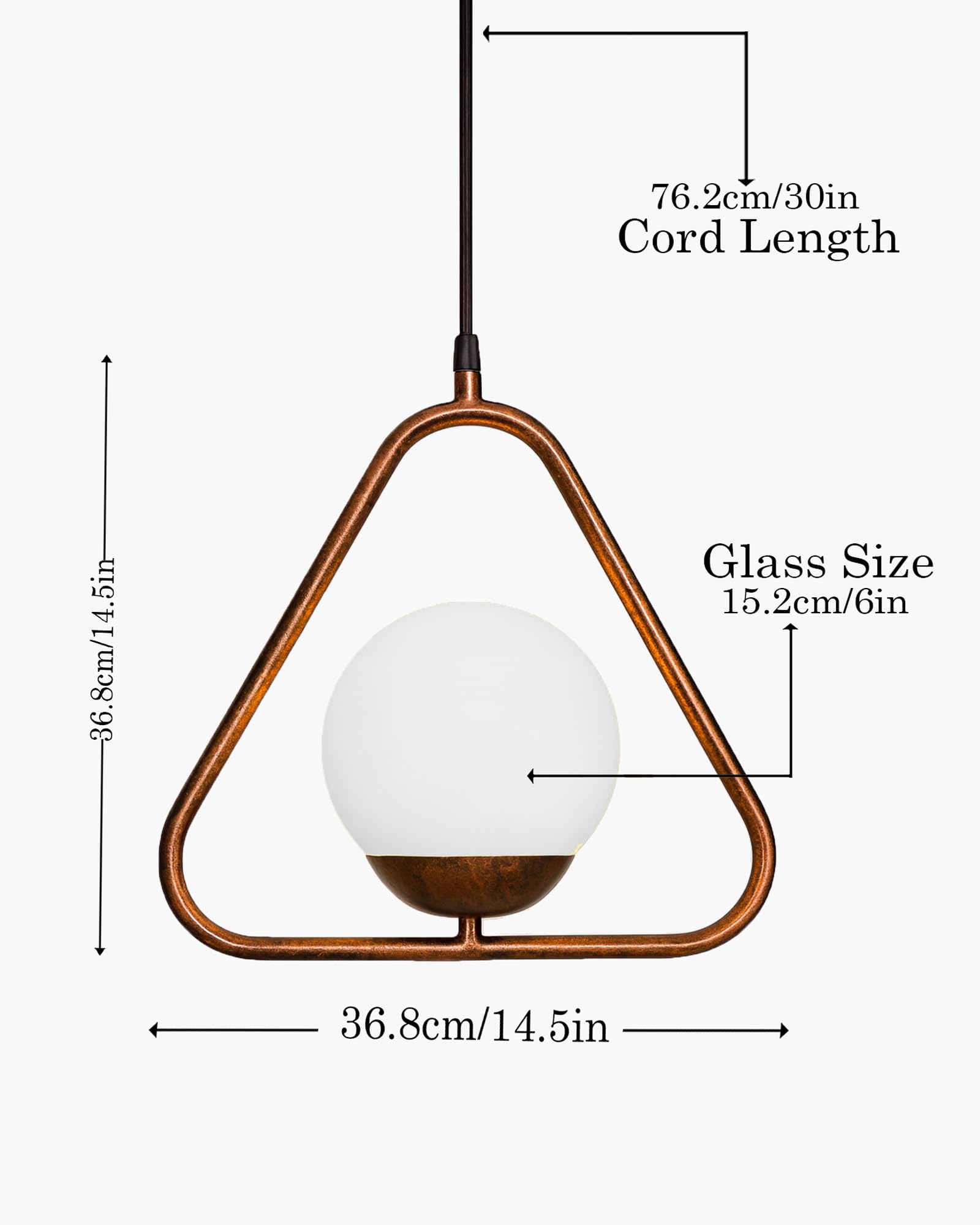 Homesake Chandelier For Living Room,Mid Century Modern Jhumar Lighting For Home Hall, Jhoomar, Chandelier For Living Room (Rubbed Bronze Triangle)