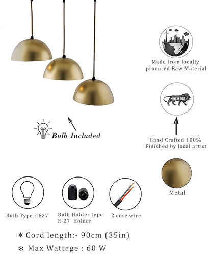 3-lights Linear Cluster Chandelier Black 8" Pendant hanging Pendant Light, kitchen area and dining room light