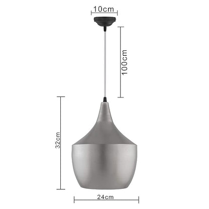 Modern Hanging Light, E26/27 Nordic Pendant Lamp, Pear Shaped Kitchen, Bedroom, Living Room Ceiling Lamp