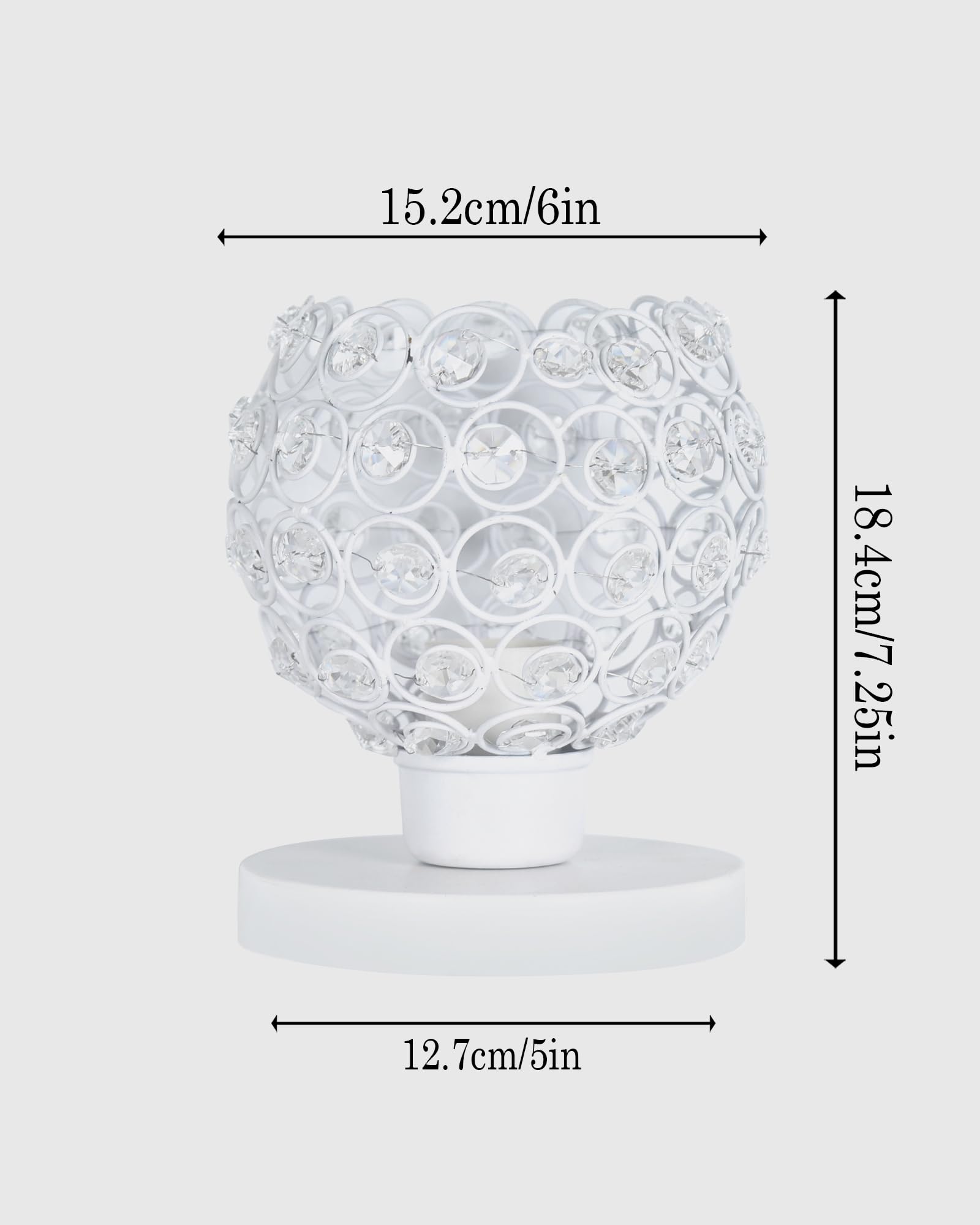 Semi Crystal Table Lamps Mood Lighting | Small Crystal Night Lamp Stylish Bedside Lamp Light | Unique Modern Decorative Desk Lamp for Bedroom Living Room, Pink