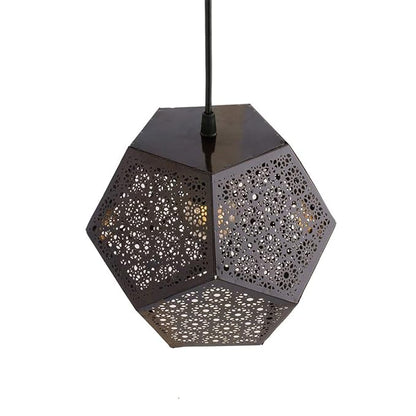 Cubist Hexagon Moroccan Hanging Light, Pendant Ceiling Light