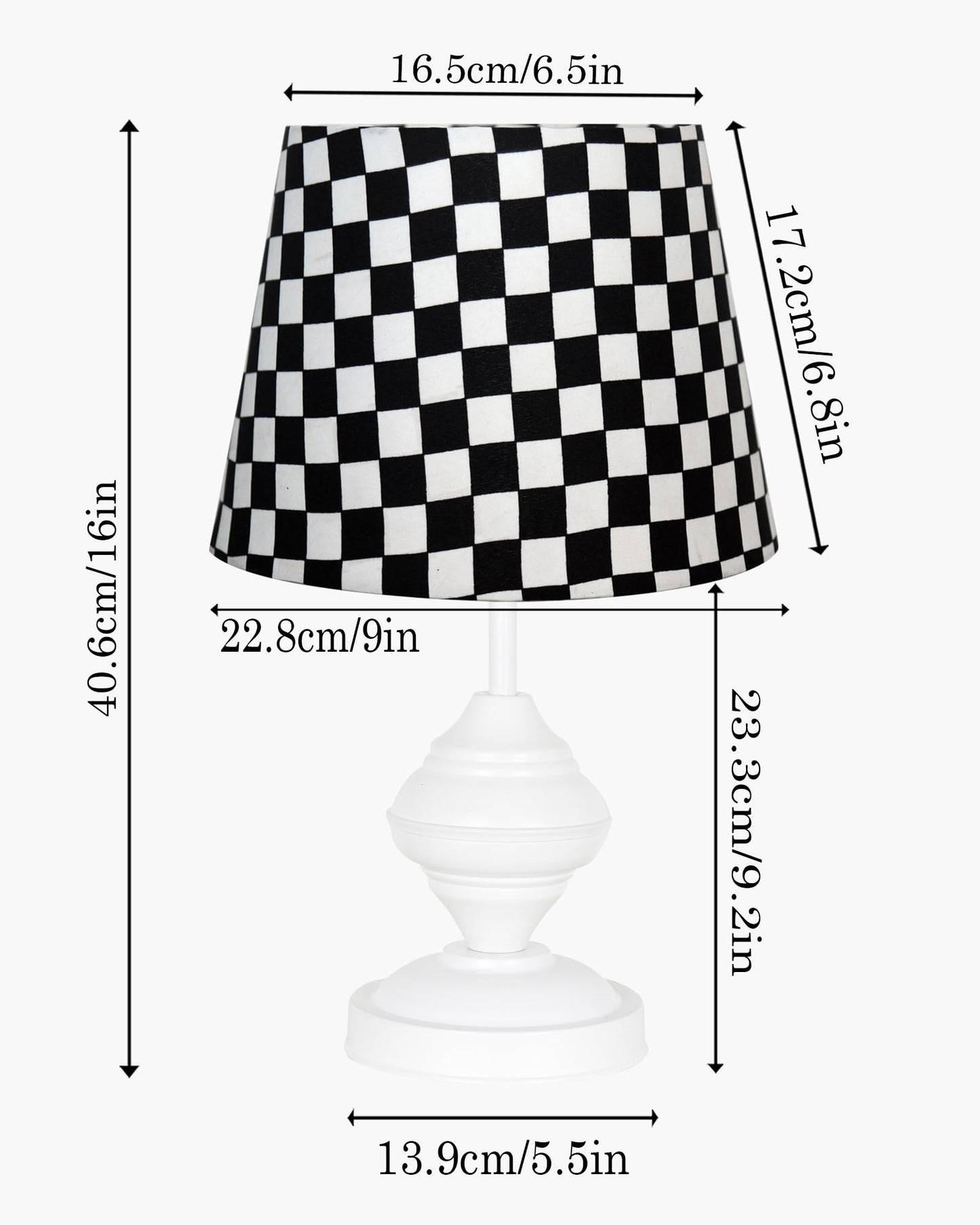Farmhouse Matt Table Lamp for Bedroom, White Modern Bedside Lamps for Living Room, Rustic Table Light for Night Stands, Dorm, Office, Home Décor Fabric Shade, E27 holder, Urn, Iris Cone