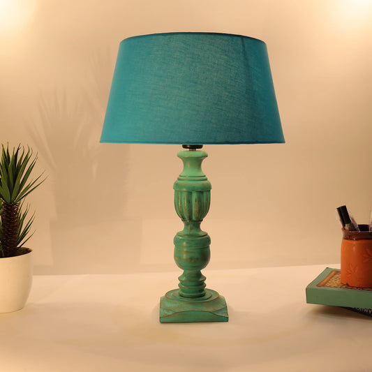 Homesake ® Rustic Algae French Trophy Carved Table lamp home decoration with Shade