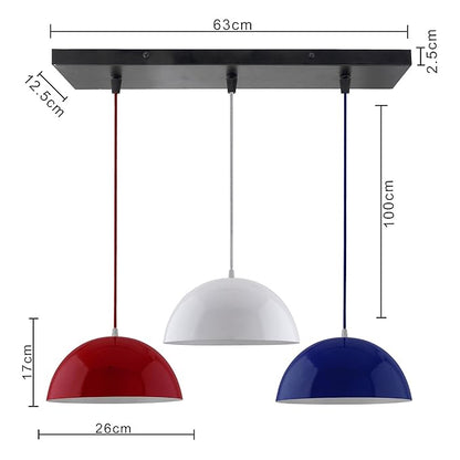 3-lights Linear Cluster Chandelier hanging Pendant Light, kitchen area and dining room light, LED/filament light