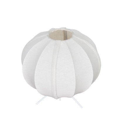 Homesake® Traditional Style Design Living Room Silk Fabric Table Lamp for Home and Hotel Decoration Ball Shade Silk Restaurant Table Lamps White