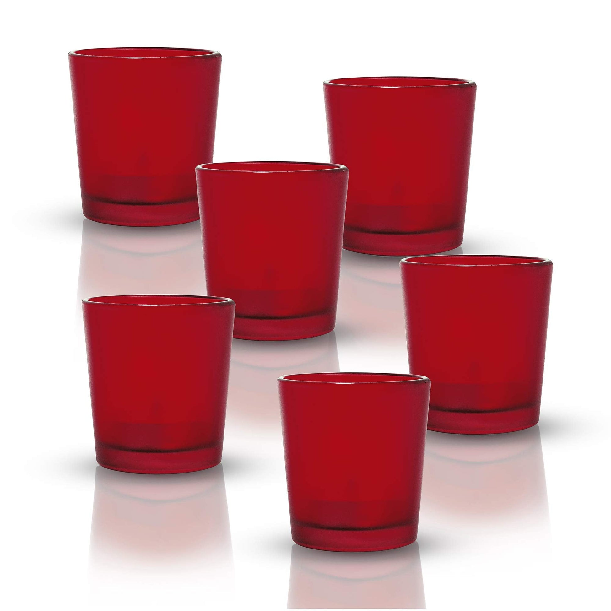 Homesake® Frost Votive, set of 6, Glass candle holder stand with free candle, Brighten up the dull and boring ambience of your living room