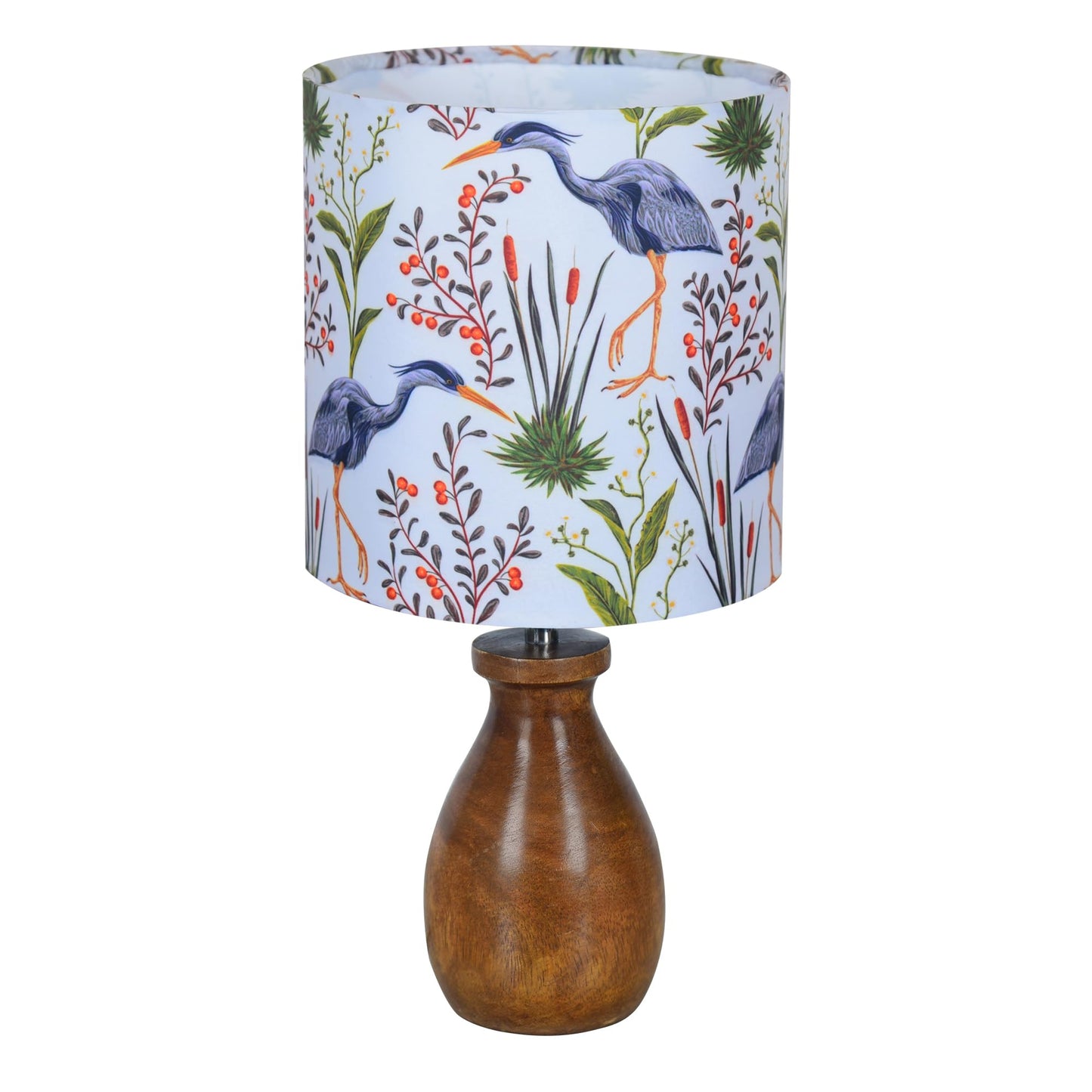 Homesake® Dovel Pot Modern Table Lamp, Wooden Base Modern Fabric Lampshade for Home Office Cafe Restaurant, Dovel Pot, Rabbit