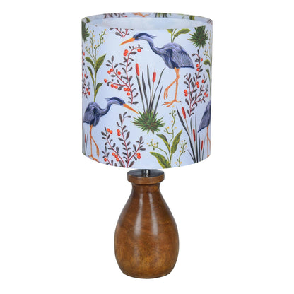 Homesake® Dovel Pot Modern Table Lamp, Wooden Base Modern Fabric Lampshade for Home Office Cafe Restaurant, Dovel Pot, Rabbit
