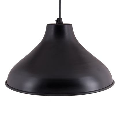 Homesake® Cubist Crown Hanging Black Lamp, Pendant Light, Modern Industrial Hanging Ceiling Lamp for Dining Table, Kitchen Island, Café & Bar