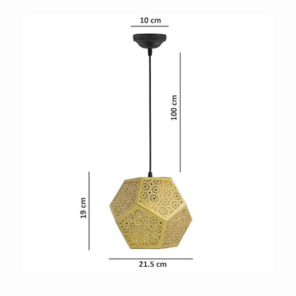 Cubist Hexagon Moroccan Hanging Light, Pendant Ceiling Light