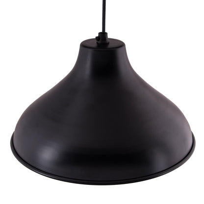 Homesake® Cubist Crown Hanging Black Lamp, Pendant Light, Modern Industrial Hanging Ceiling Lamp for Dining Table, Kitchen Island, Café & Bar