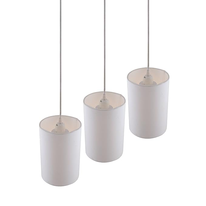 3-lights Linear Cluster Chandelie shade hanging Pendant Light, kitchen area and dining room light