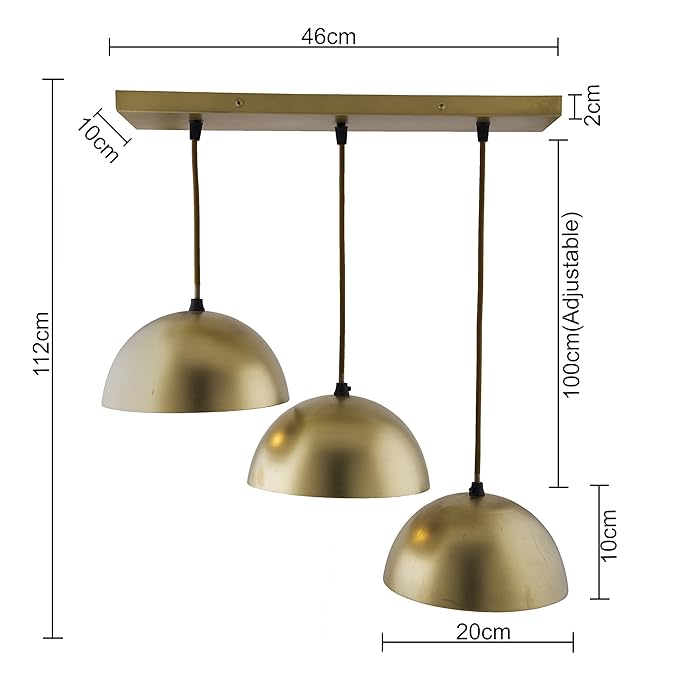 3-lights Linear Cluster Chandelier Black 8" Pendant hanging Pendant Light, kitchen area and dining room light