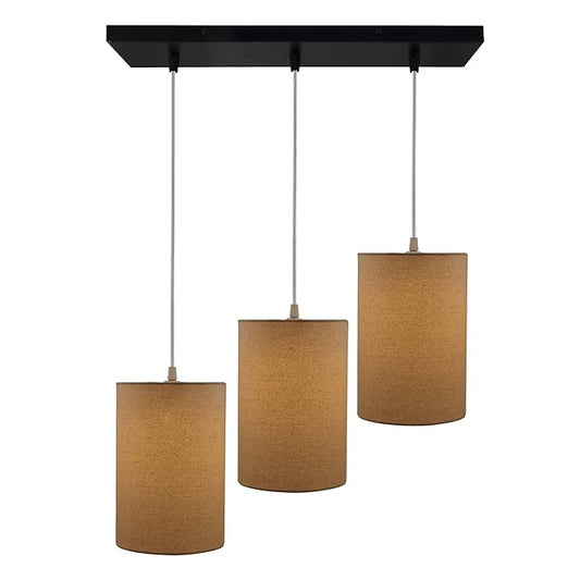3-lights Linear Cluster Chandelie shade hanging Pendant Light, kitchen area and dining room light