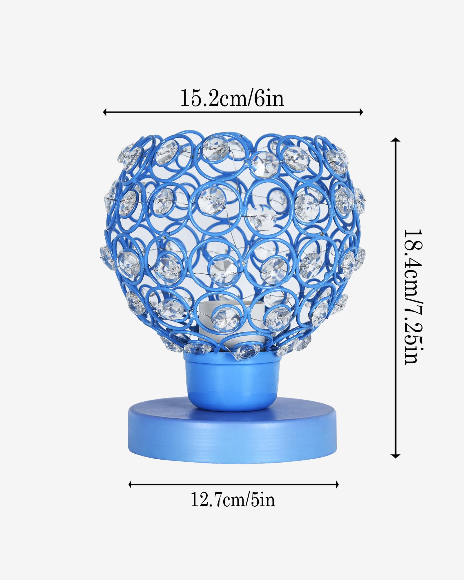 Semi Crystal Table Lamps Mood Lighting | Small Crystal Night Lamp Stylish Bedside Lamp Light | Unique Modern Decorative Desk Lamp for Bedroom Living Room, Pink