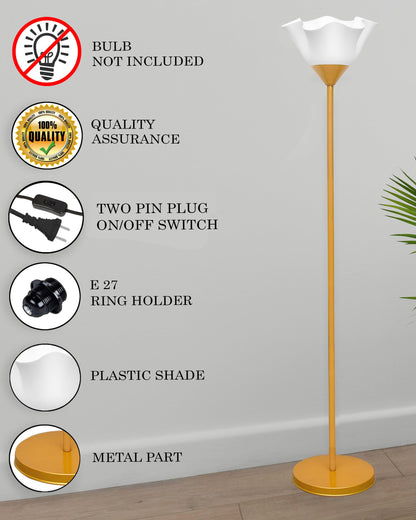 Sky Tulip Standing Lamps with Acrylic Shade,Modern Floor Lamp for Living Room, Bedrooms, Office  Straight